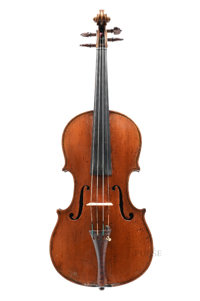 A Violin  Labeled&#039;Franciscus Bovis Nicaensis Fecit Anno 1899